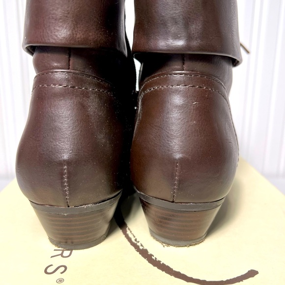Kim Rogers Brown lace-Up Booties Size 8.5 - Picture 6 of 7